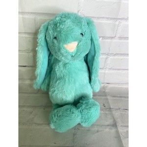 Gitzy Bunny Rabbit Plush Stuffed Animal Toy Mint Green NEW